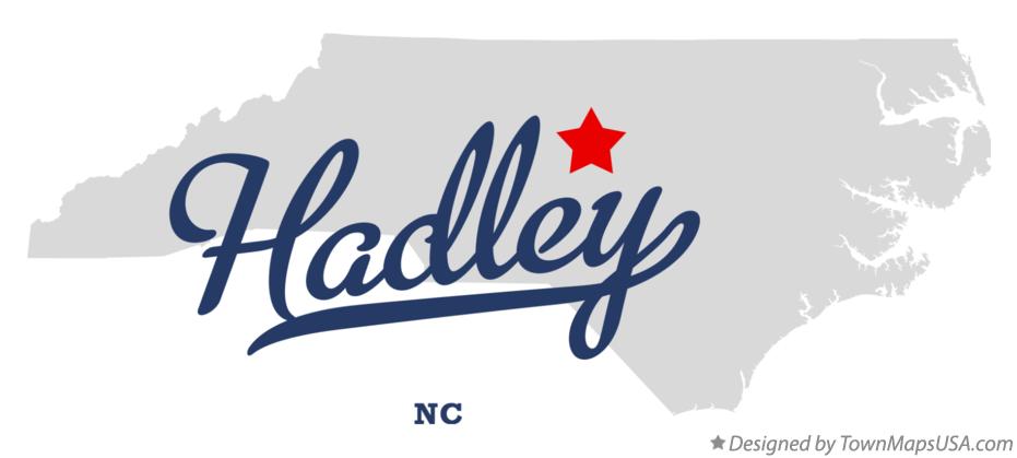 Map of Hadley North Carolina NC