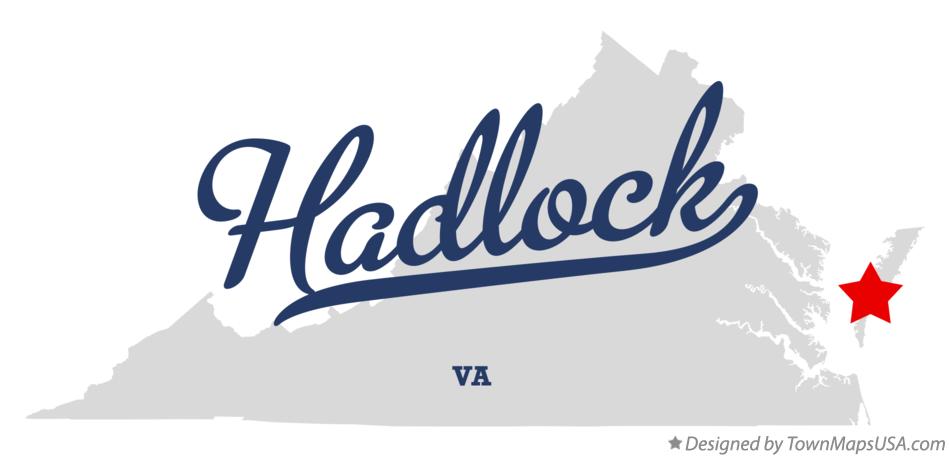 Map of Hadlock Virginia VA