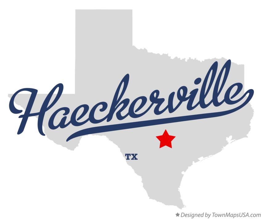Map of Haeckerville Texas TX