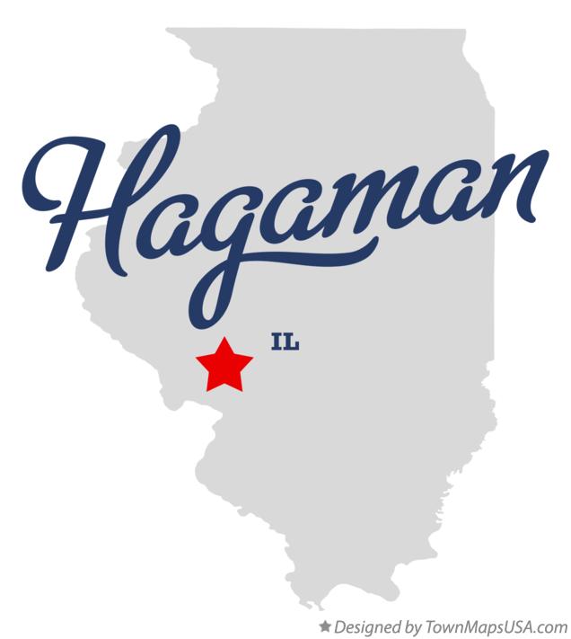 Map of Hagaman Illinois IL