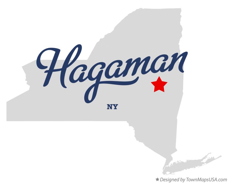 Map of Hagaman New York NY