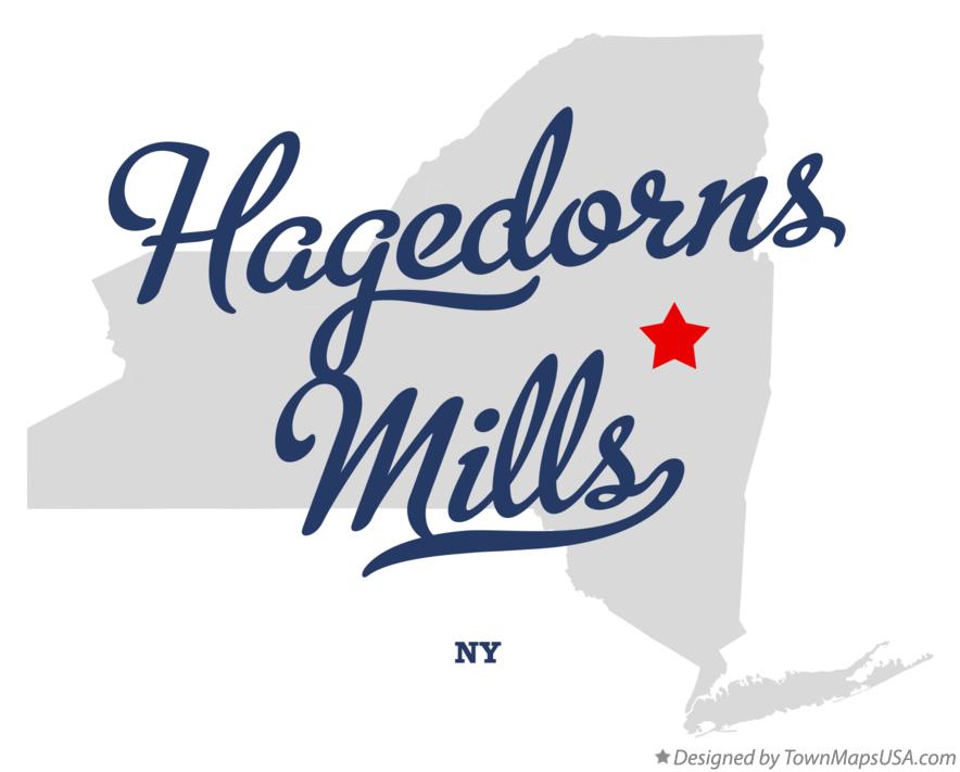 Map of Hagedorns Mills New York NY