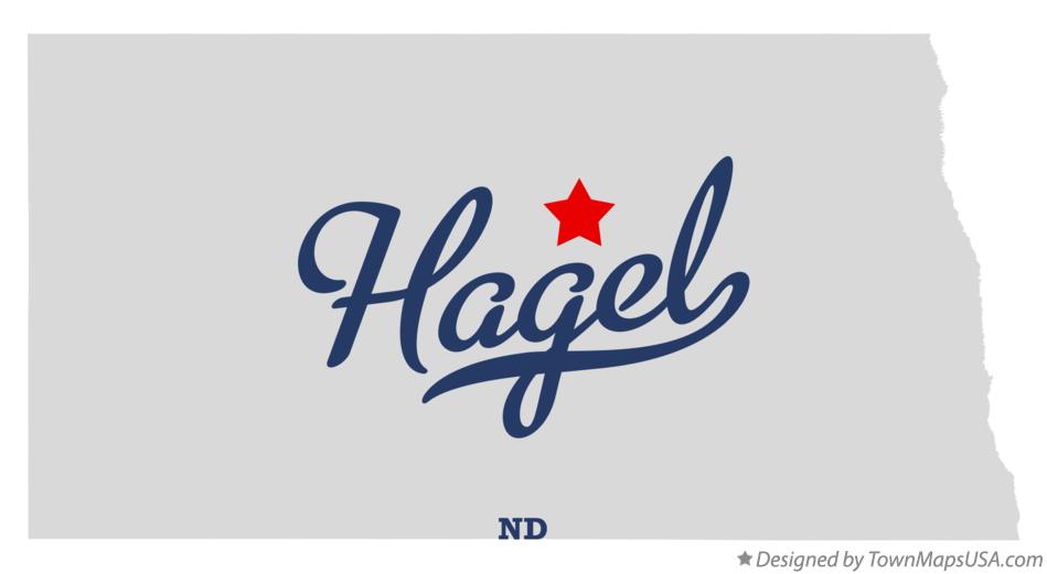 Map of Hagel North Dakota ND