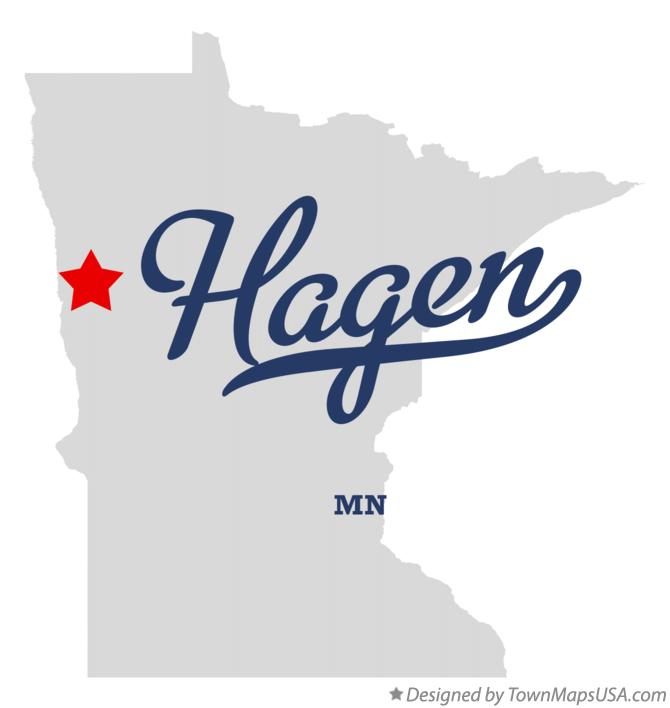 Map of Hagen Minnesota MN