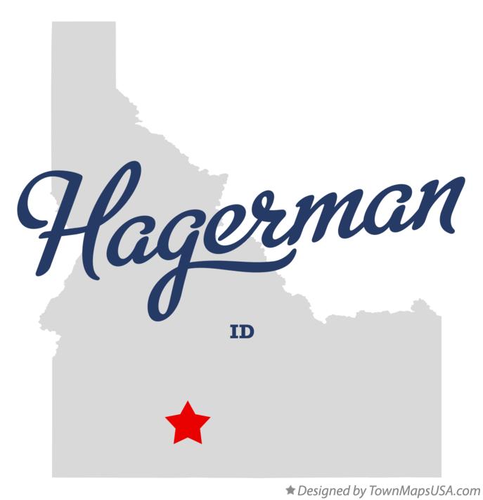 Map of Hagerman Idaho ID