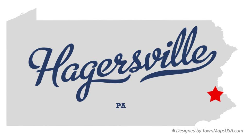 Map of Hagersville Pennsylvania PA