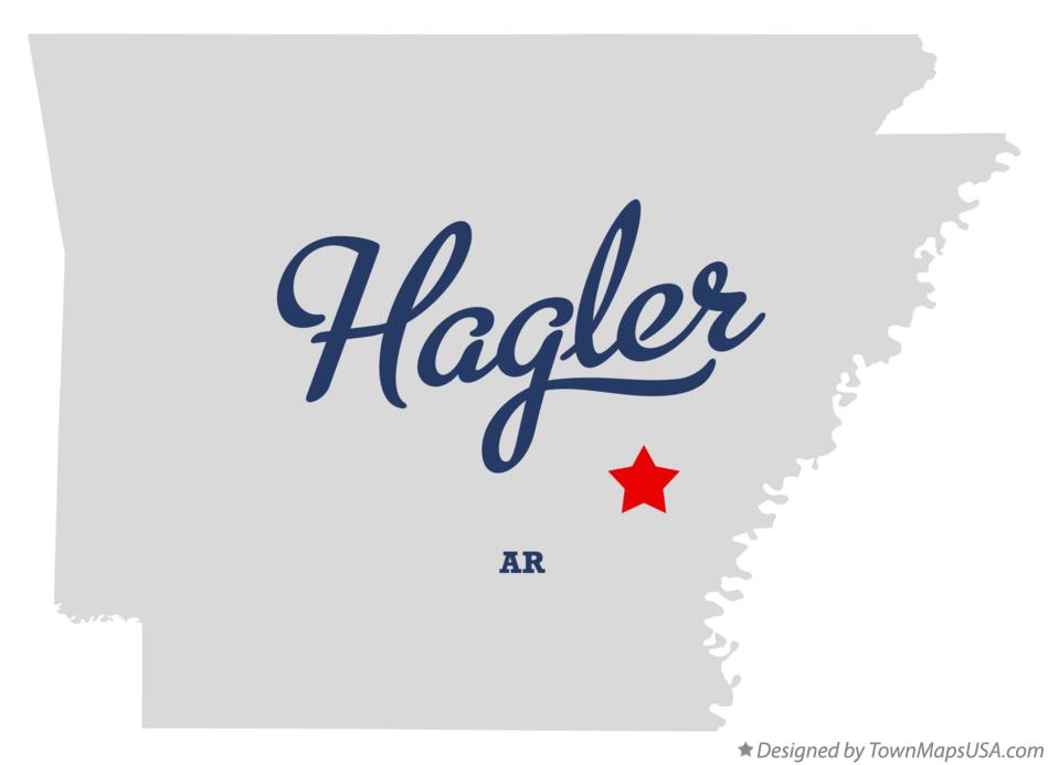 Map of Hagler Arkansas AR