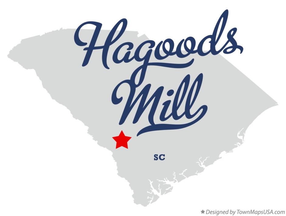 Map of Hagoods Mill South Carolina SC