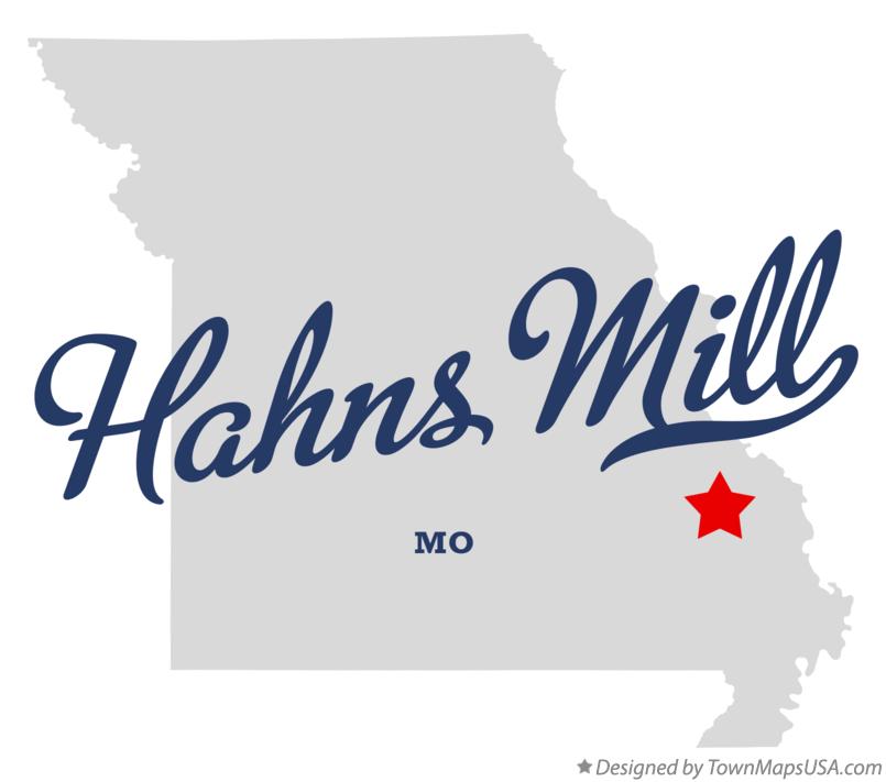 Map of Hahns Mill Missouri MO