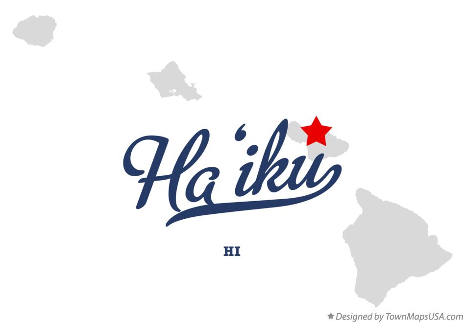 Map of Ha‘ikū Hawaii HI