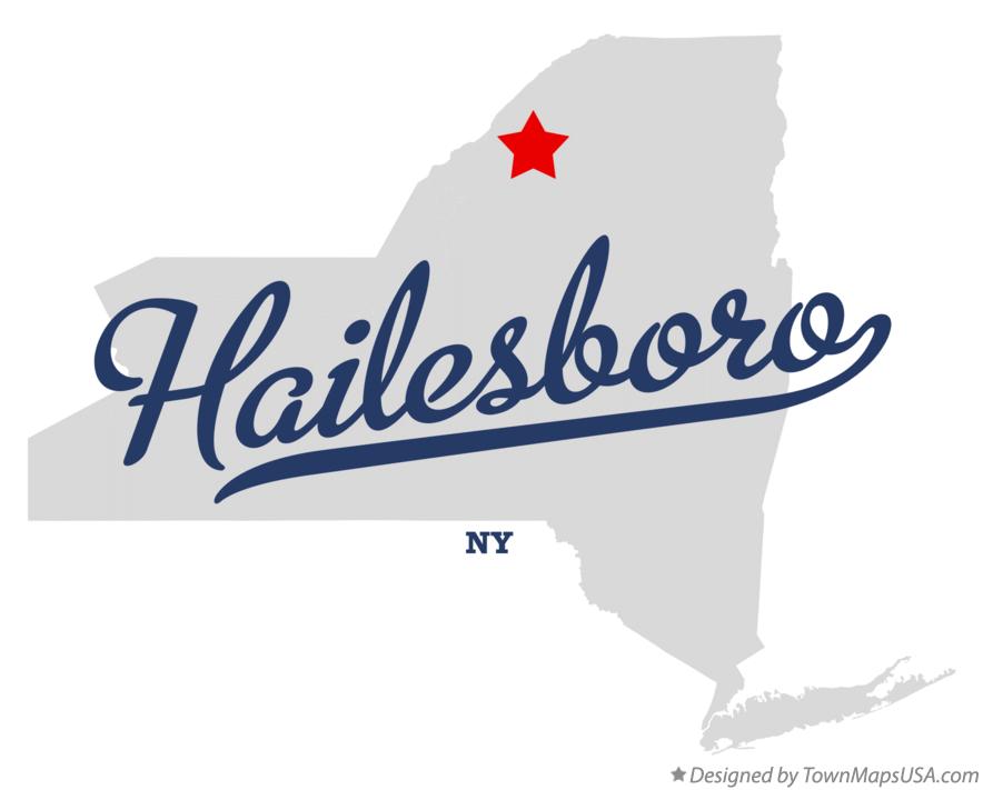 Map of Hailesboro New York NY
