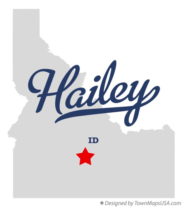 Map of Hailey Idaho ID