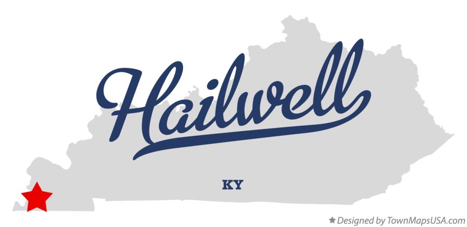 Map of Hailwell Kentucky KY