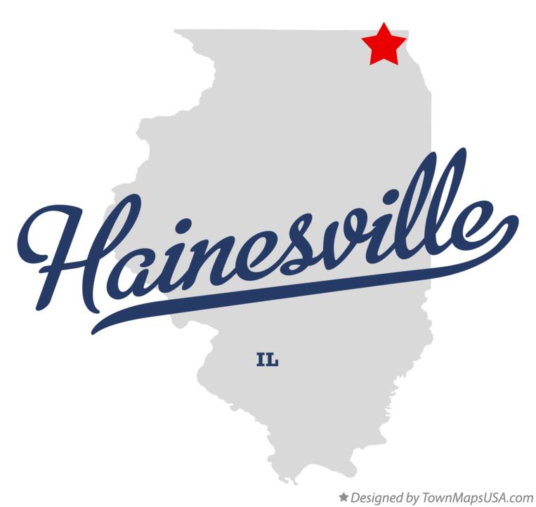 Map of Hainesville Illinois IL
