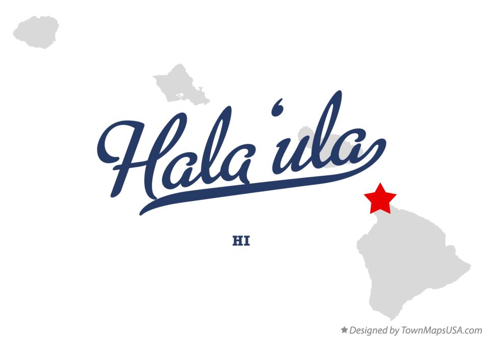 Map of Hala‘ula Hawaii HI