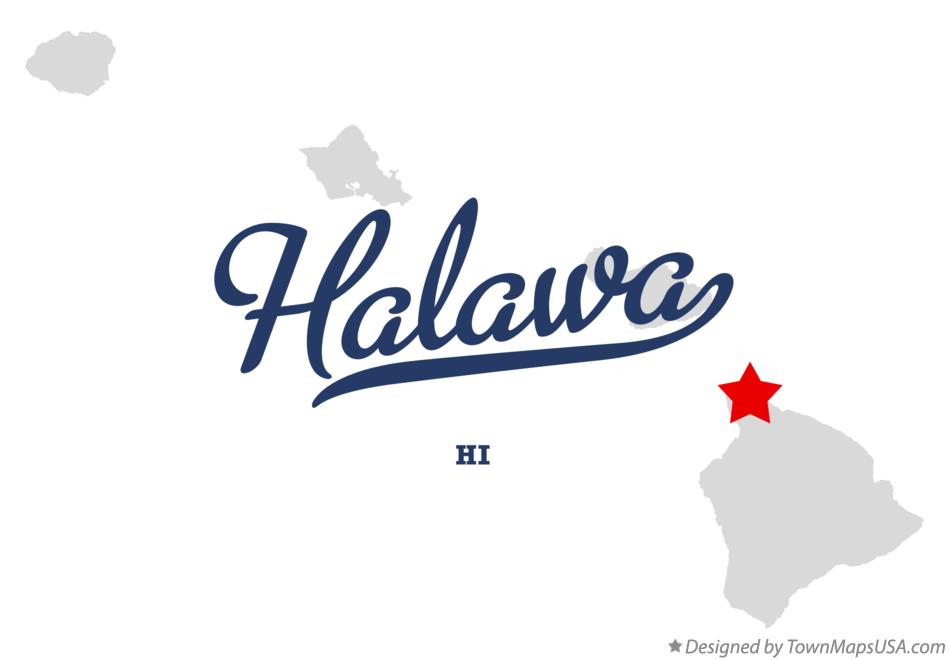 Map of Halawa Hawaii HI