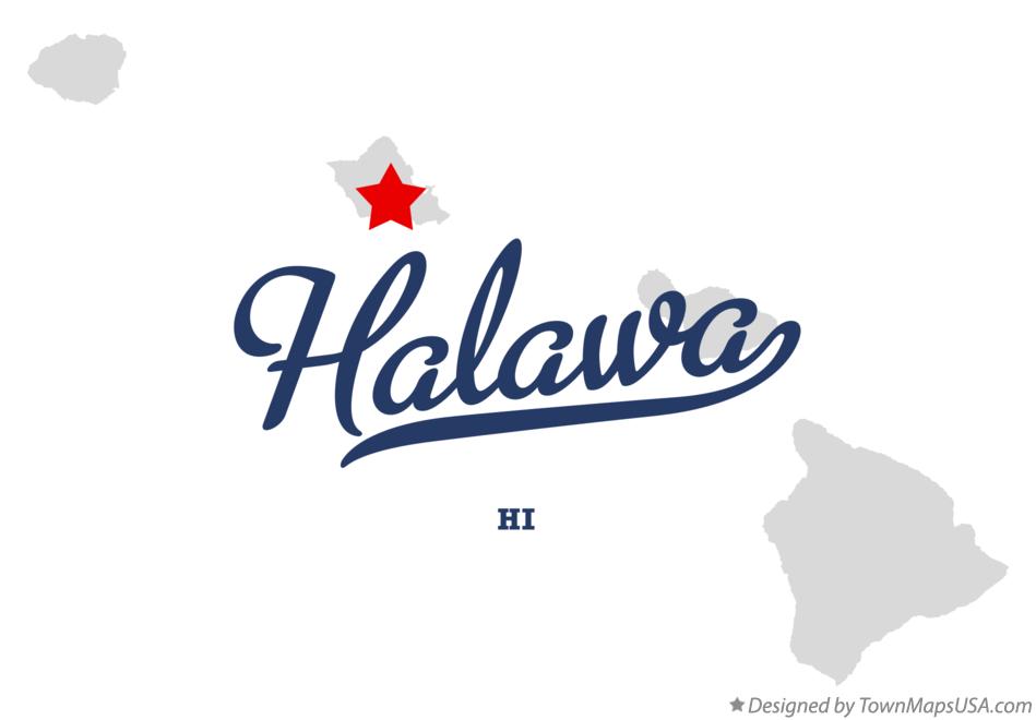 Map of Hālawa Hawaii HI