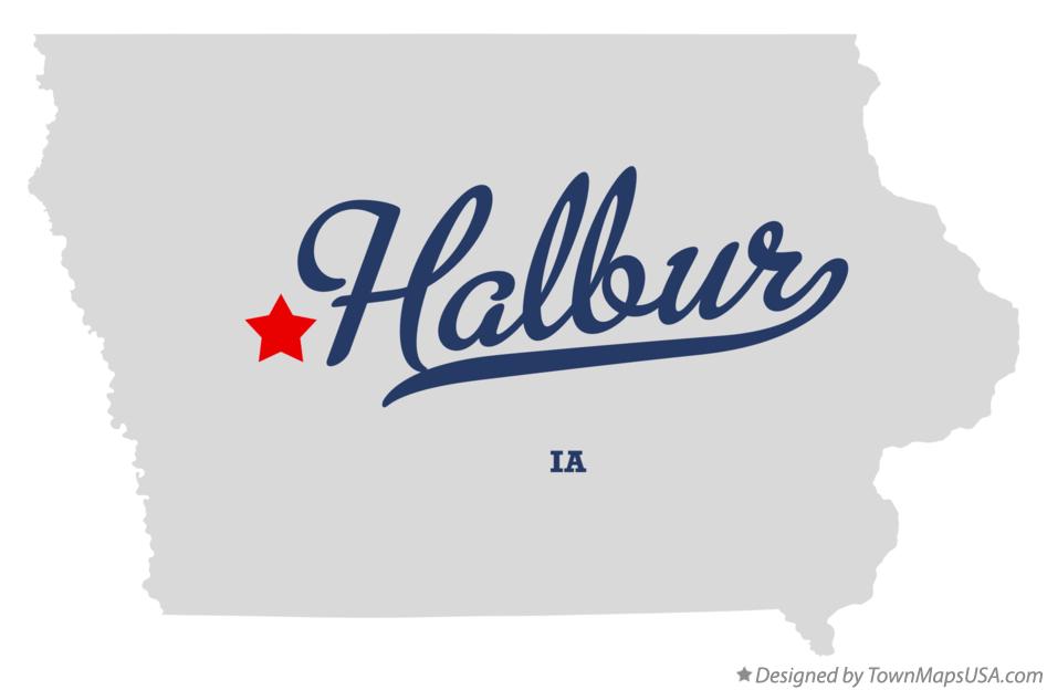 Map of Halbur Iowa IA