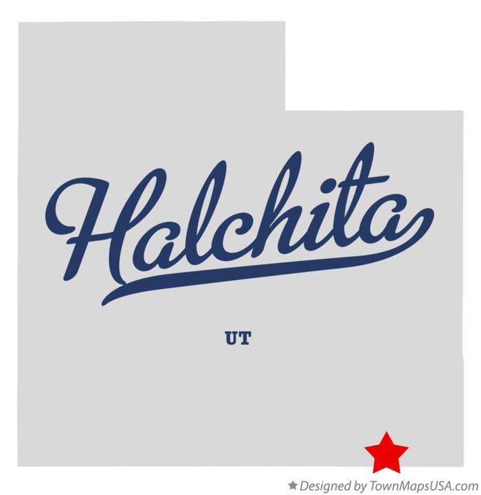 Map of Halchita Utah UT
