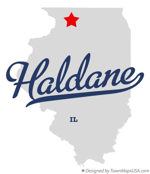 Map of Haldane Illinois IL