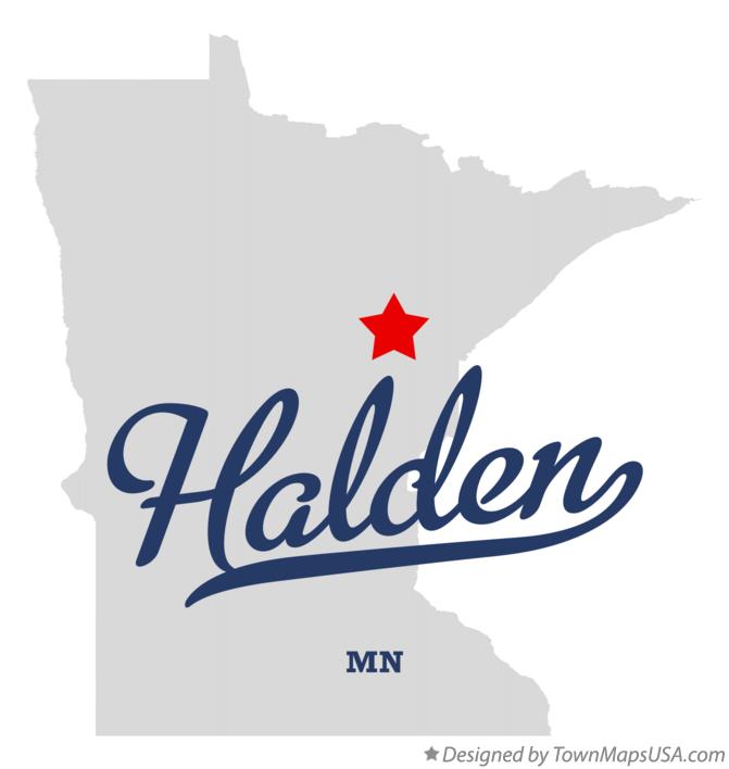 Map of Halden Minnesota MN