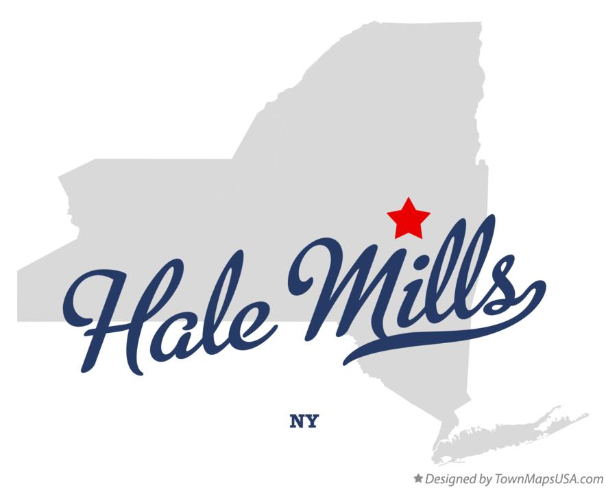 Map of Hale Mills New York NY