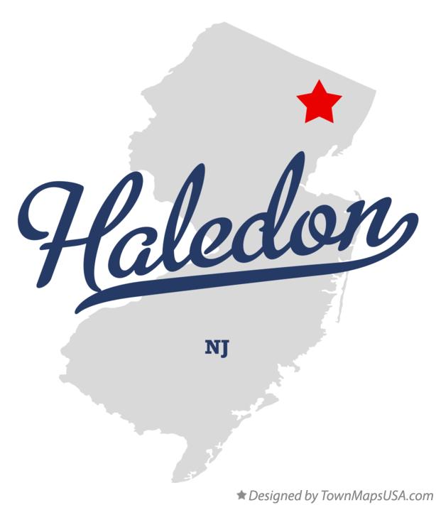 Map of Haledon New Jersey NJ