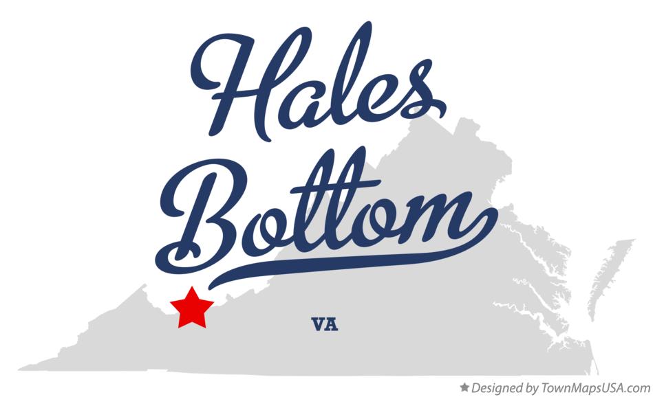 Map of Hales Bottom Virginia VA