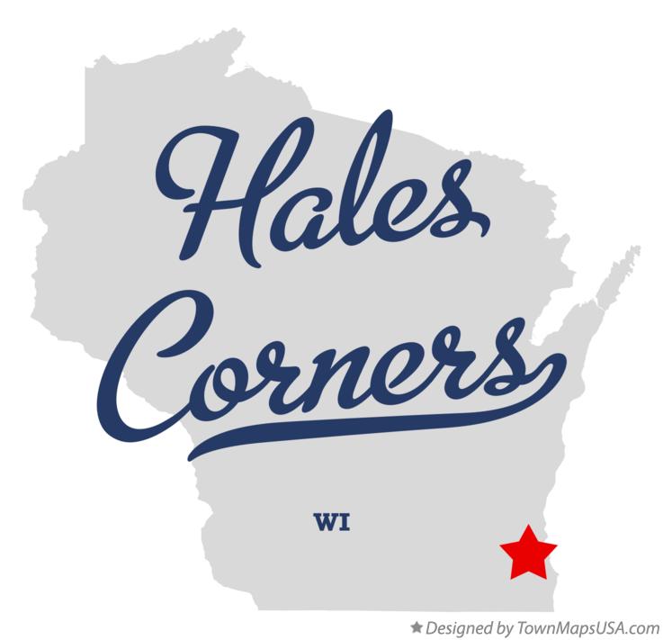 Map of Hales Corners Wisconsin WI