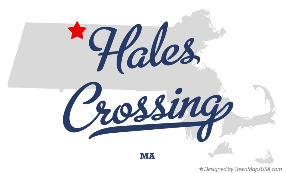 Map of Hales Crossing Massachusetts MA