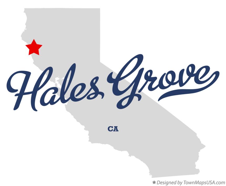 Map of Hales Grove California CA
