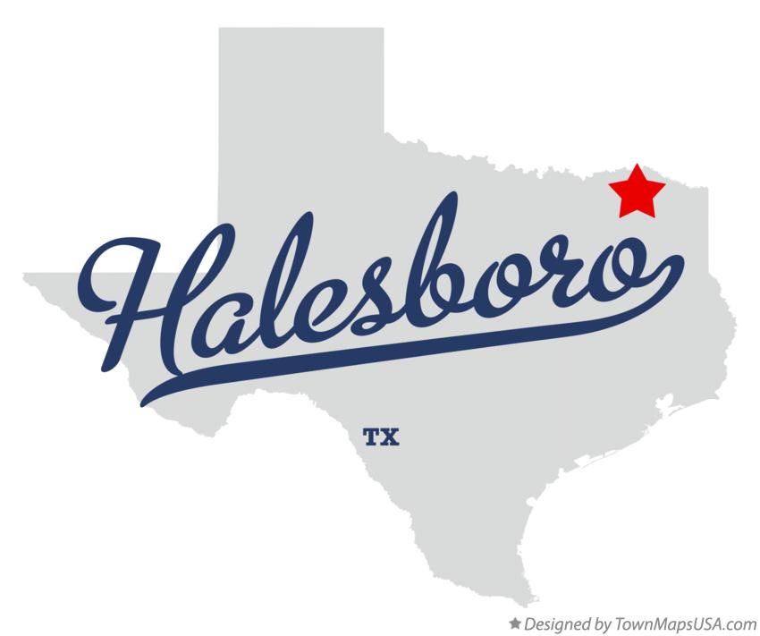 Map of Halesboro Texas TX