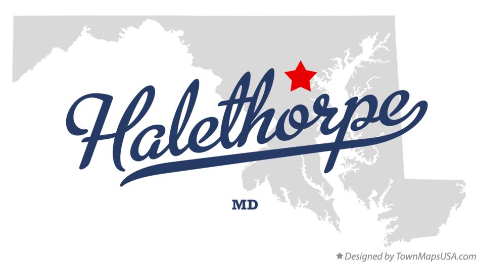 Map of Halethorpe Maryland MD
