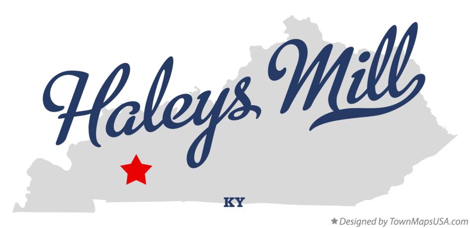 Map of Haleys Mill Kentucky KY
