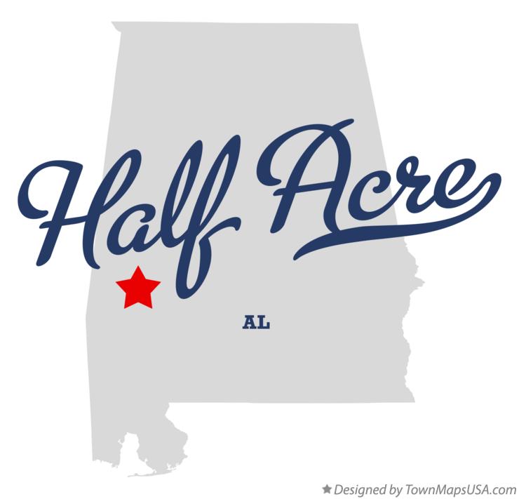 Map of Half Acre Alabama AL