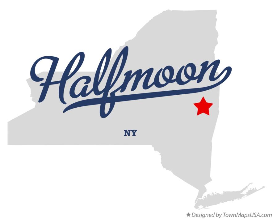 Map of Halfmoon New York NY