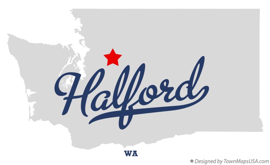 Map of Halford Washington WA