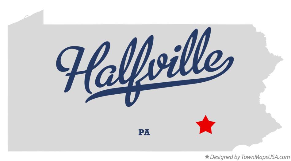 Map of Halfville Pennsylvania PA