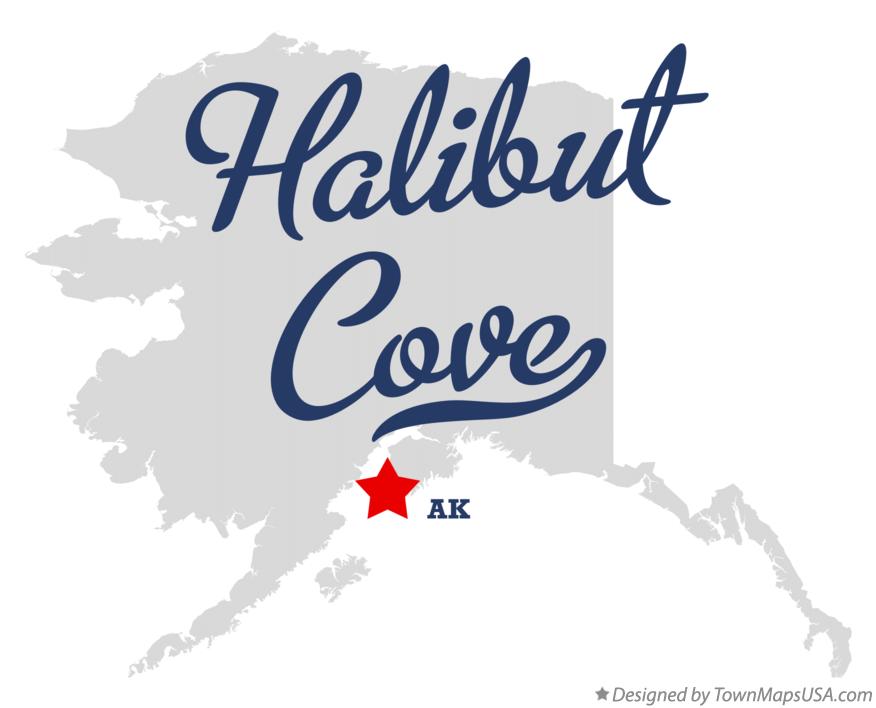 Map of Halibut Cove Alaska AK
