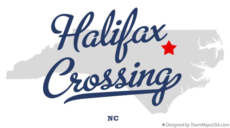 Map of Halifax Crossing North Carolina NC