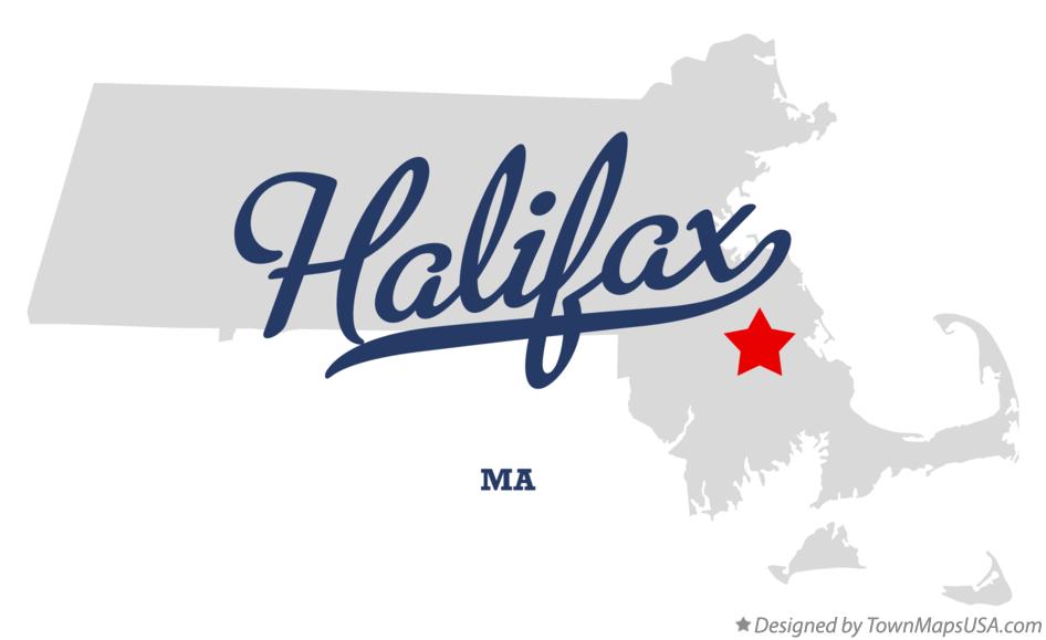 Map of Halifax Massachusetts MA