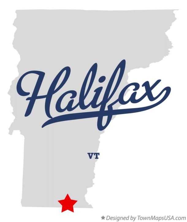 Map of Halifax Vermont VT