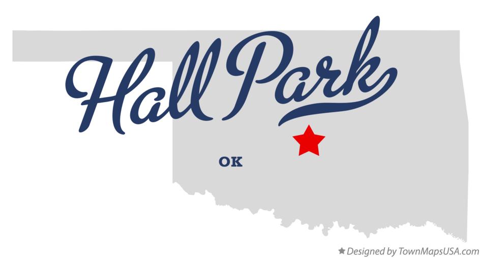 Map of Hall Park Oklahoma OK