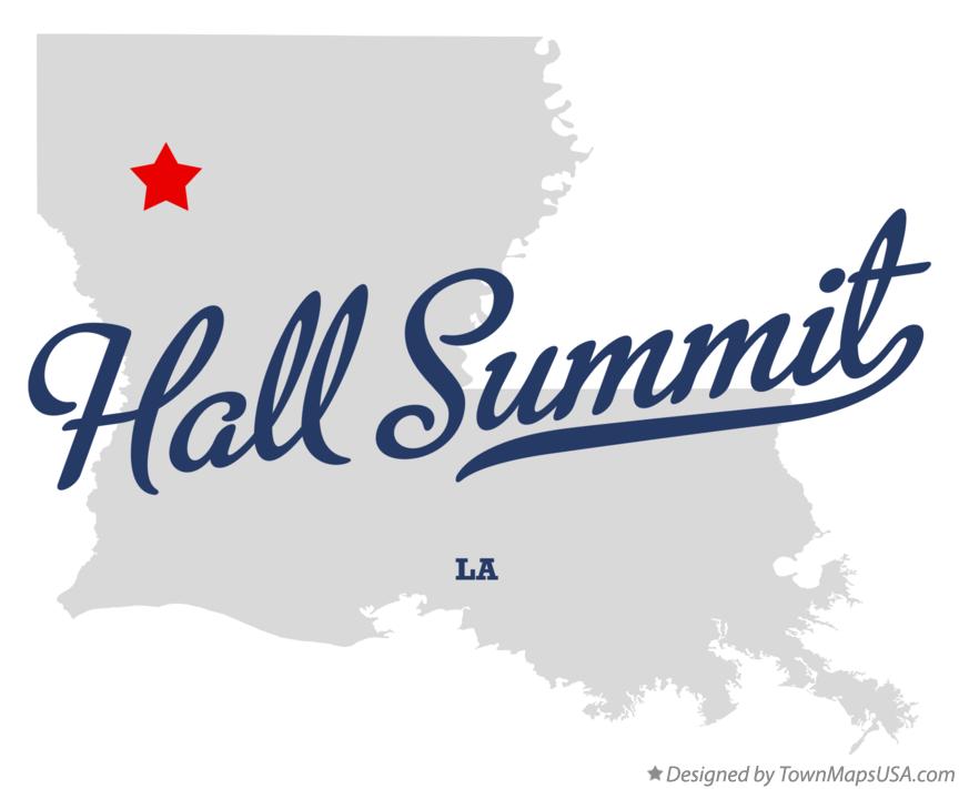 Map of Hall Summit Louisiana LA