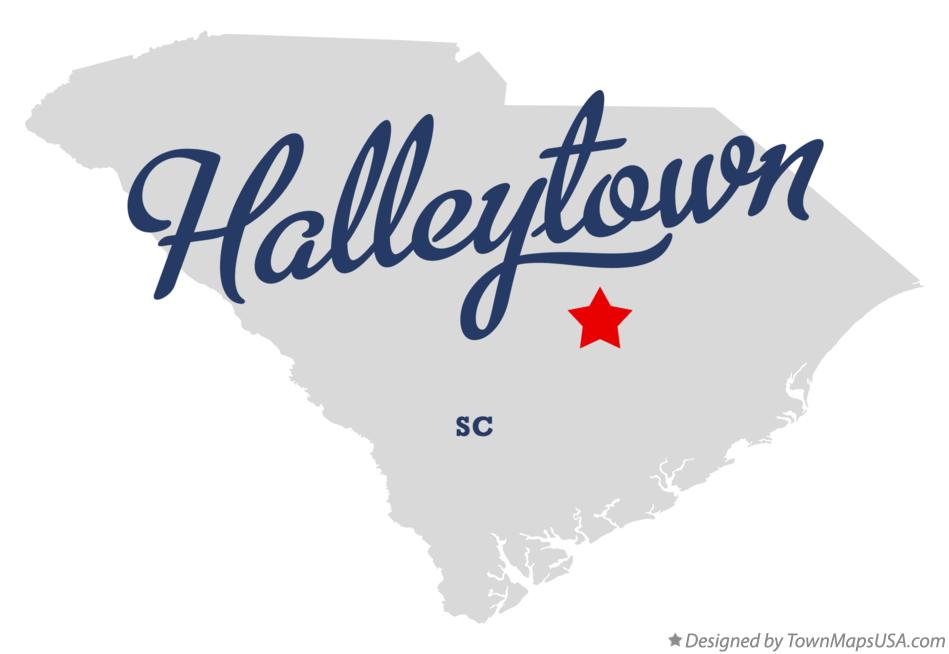 Map of Halleytown South Carolina SC