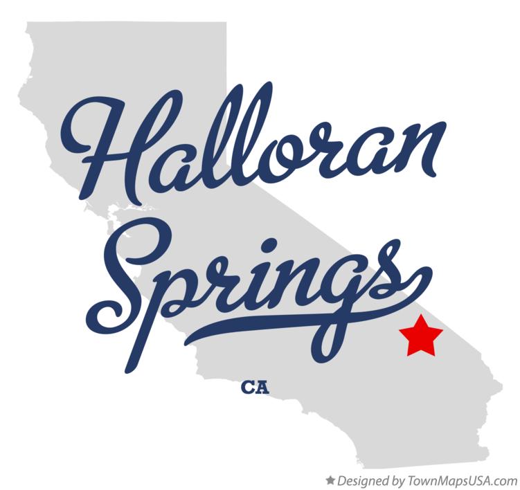 Map of Halloran Springs California CA
