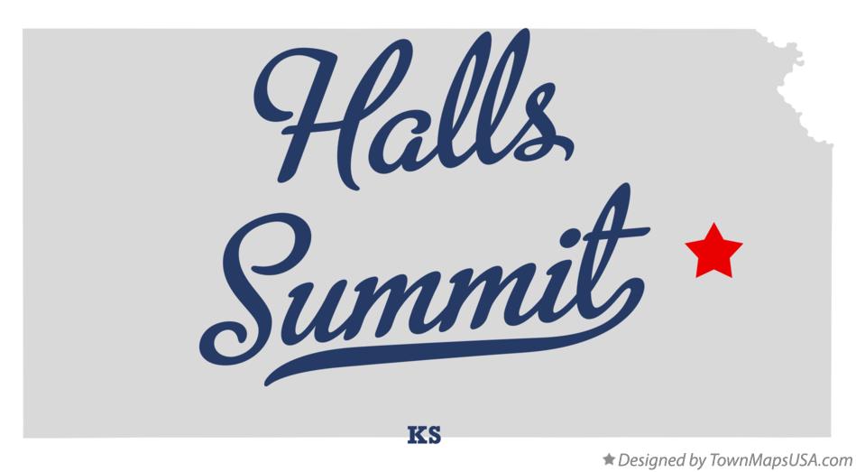 Map of Halls Summit Kansas KS