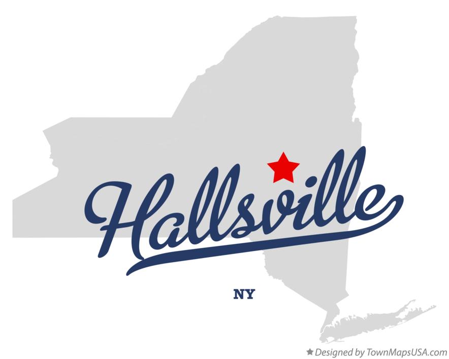 Map of Hallsville New York NY