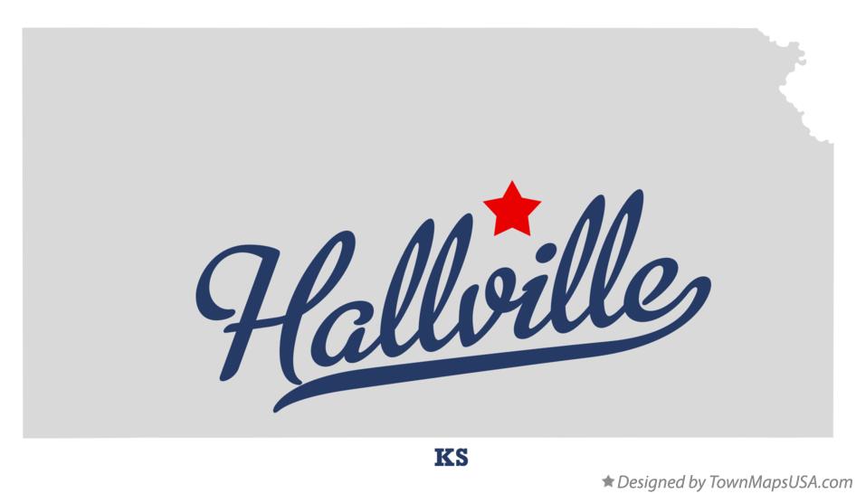 Map of Hallville Kansas KS