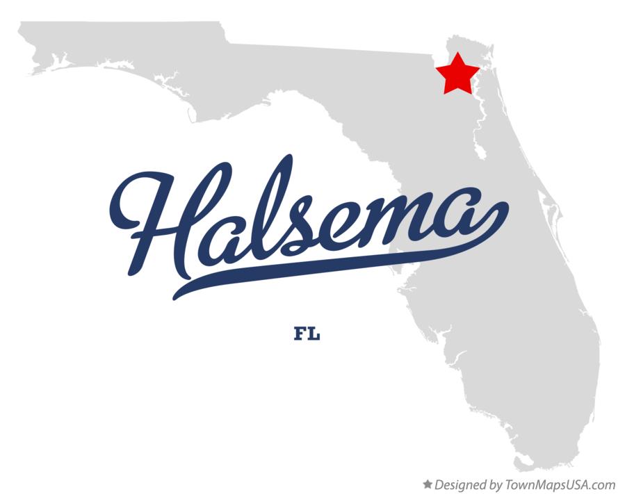 Map of Halsema Florida FL